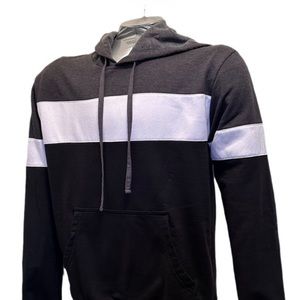 Emirates Men's black and grey hoodie with white‎ detail